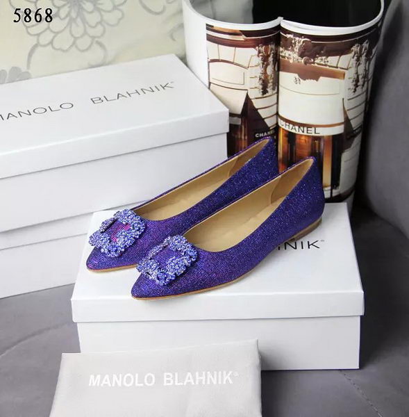 Manolo Blahnik Crystal Ballerina MB066CK Blue