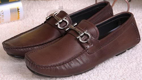 Ferragamo Mens Casual Shoes FL0557 Brown