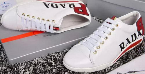 Prada Casual Shoes Calfskin Leather PD388 White