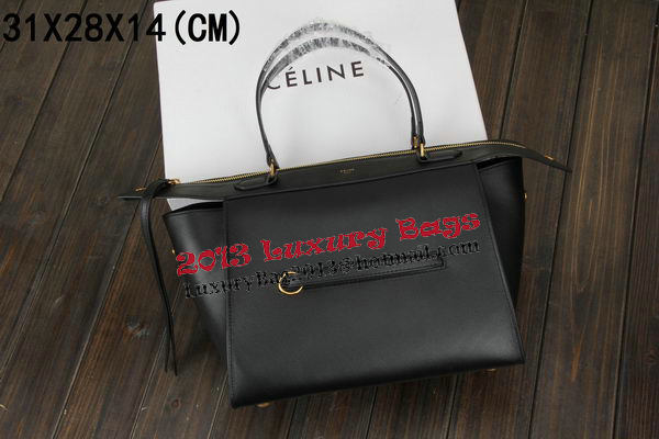 Celine Ring Bag Smooth Calfskin Leather 176203 Black