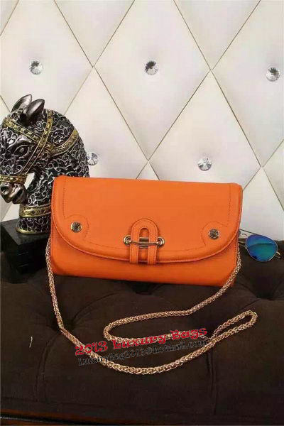 Hermes Passe-Guide Shoulder Bag Calfskin Leather H33225 Orange