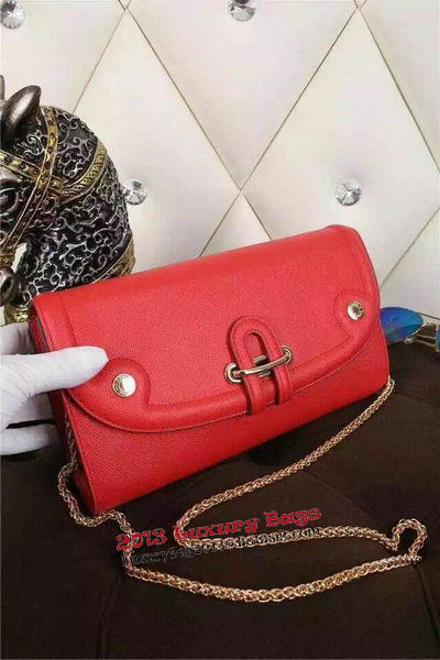 Hermes Passe-Guide Shoulder Bag Calfskin Leather H33225 Red