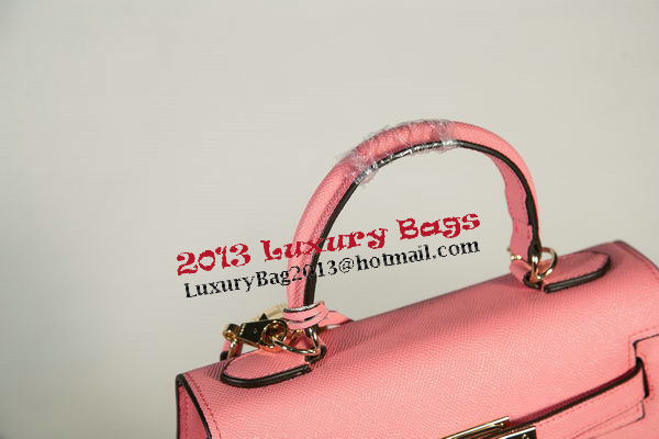 Hermes Kelly 25cm Tote Bag Togo Leather K2138 Pink