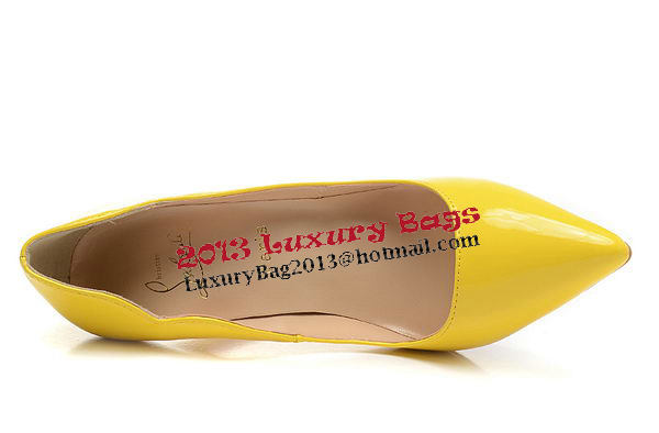 Christian Louboutin 120mm Pump Patent Leather CL1503 Yellow