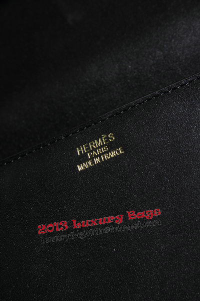 Hermes Cherche Midi Bag Calfskin Leather H1518 Black