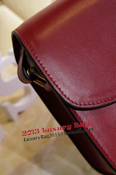 Hermes Cherche Midi Bag Calfskin Leather H1518 Burgundy