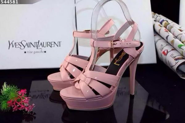 Yves Saint Laurent 130mm Pump Sandals Patent YSL265LWR Pink