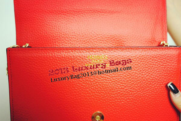 Hermes Litchi Leather Flap Shoulder Bag H201519