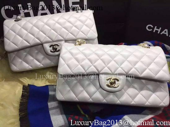 Chanel 2.55 Series Flap Bag Original Sheepskin Leather A09765 OffWhite