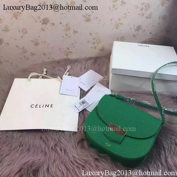 Celine Trotteur Bag Litchi Leather CTA4298 Green