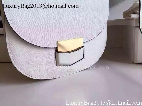 Celine Trotteur Bag Litchi Leather CTA4298 White