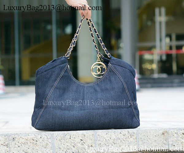 Chanel Shoulder Bag Denim A35462 Blue