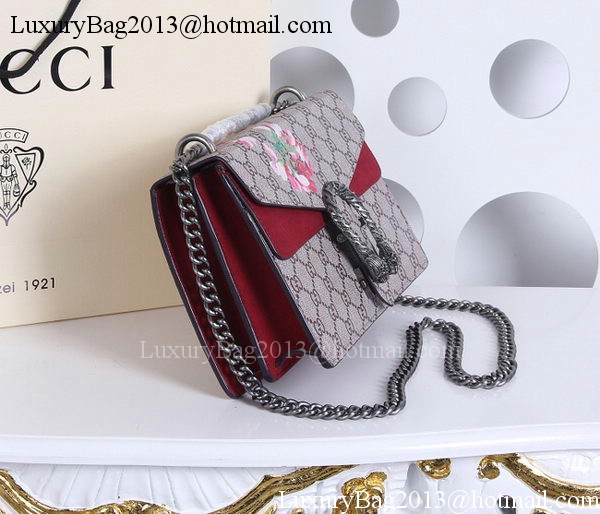 Gucci 400235 Dionysus Blooms Print Shoulder Bag