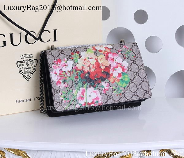 Gucci 400235 Dionysus Blooms Print Shoulder Bag