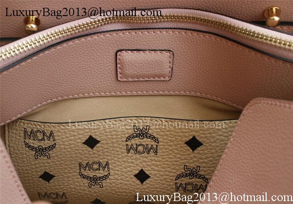 MCM Milla Tote Bag Calfskin Leather MCM1180 Light Pink