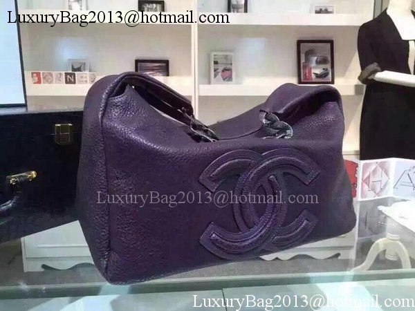 Chanel Top Original Leather Hobo Bags A92170 Purple