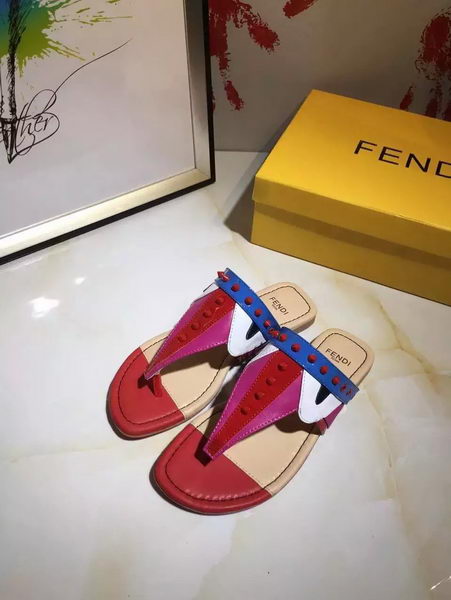 Fendi Thong Sandal Leather FD116 Red