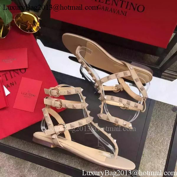 Valentino Leather Sandal VT843 Apricot