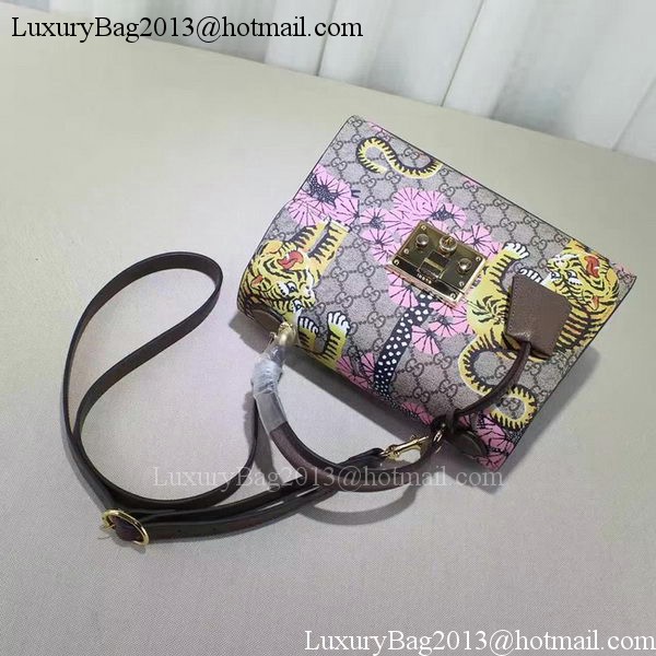 Gucci Padlock Gucci Bengal Top Handle Bag 453188 Pink