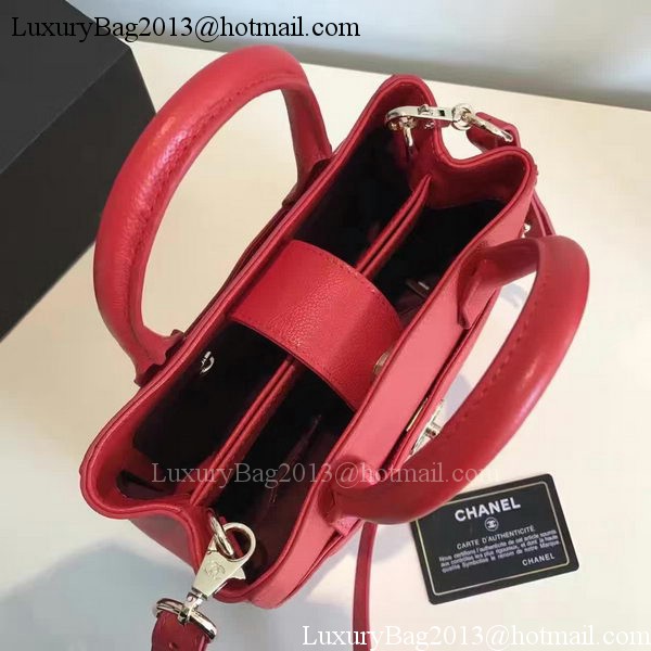 Chanel Tote Bag Original Leather A66309 Red