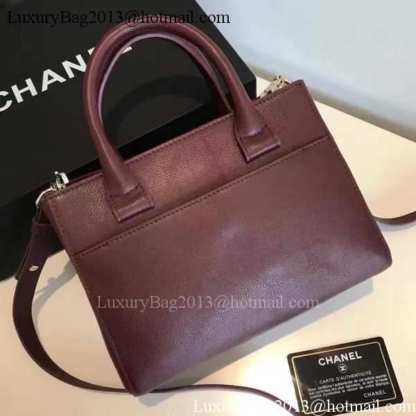 Chanel Tote Bag Original Leather A66309 Wine