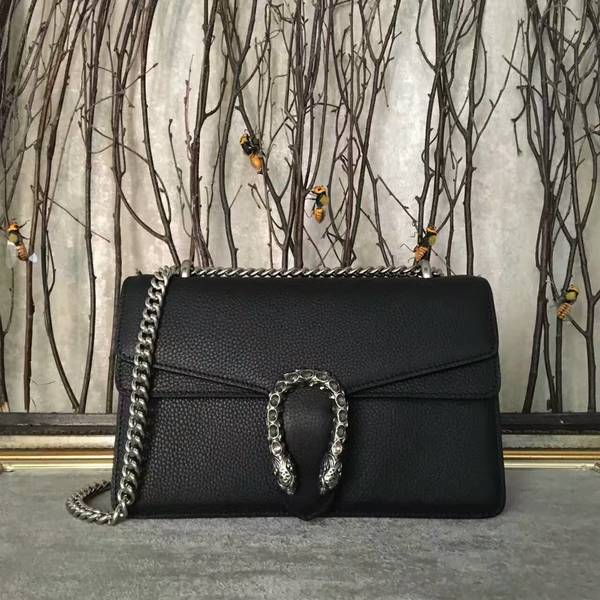Gucci Dionysus Lichee Pattern Medium Shoulder Bag 400249 Black