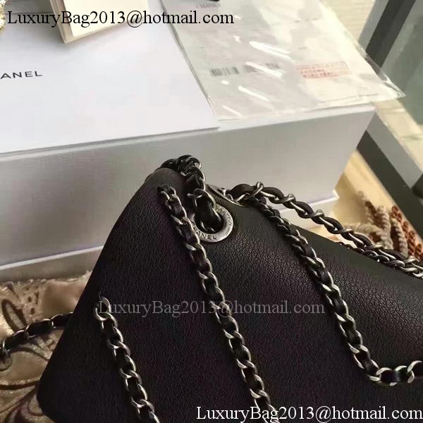 Chanel 2.55 Series Flap Bags Original Deerskin Leather A1112 Black