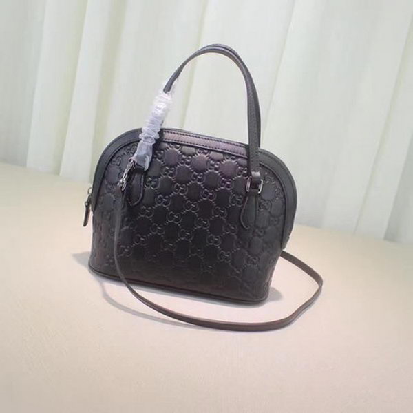Gucci Calfskin Leather Small Tote Bag 341504 Black