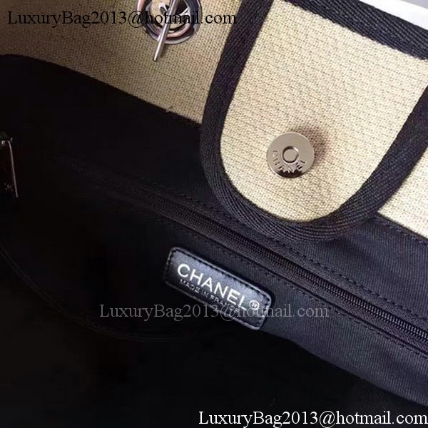 Chanel Large Canvas Tote Shopping Bag CHA1679 Apricot
