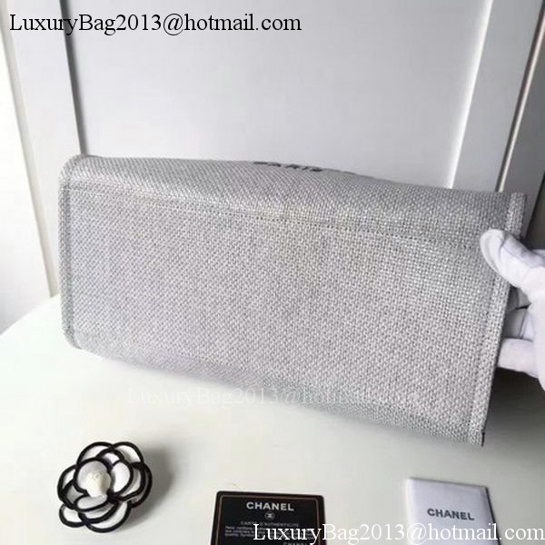 Chanel Large Canvas Tote Shopping Bag CHA1679 Grey