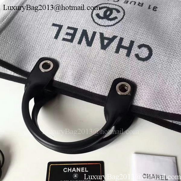 Chanel Large Canvas Tote Shopping Bag CHA1679 Grey