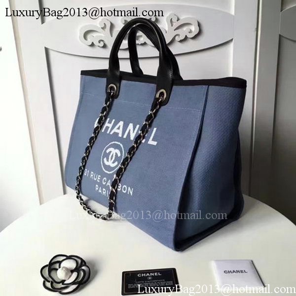 Chanel Large Canvas Tote Shopping Bag CHA1679 Royal