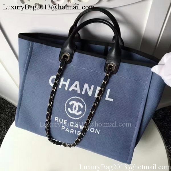 Chanel Large Canvas Tote Shopping Bag CHA1679 Royal