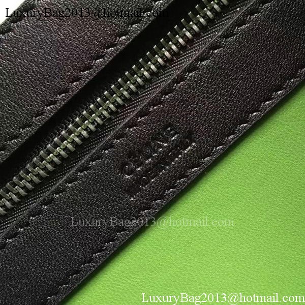 Celine Cabas Phantom Bags Calfskin Leather C2209 Black&Green