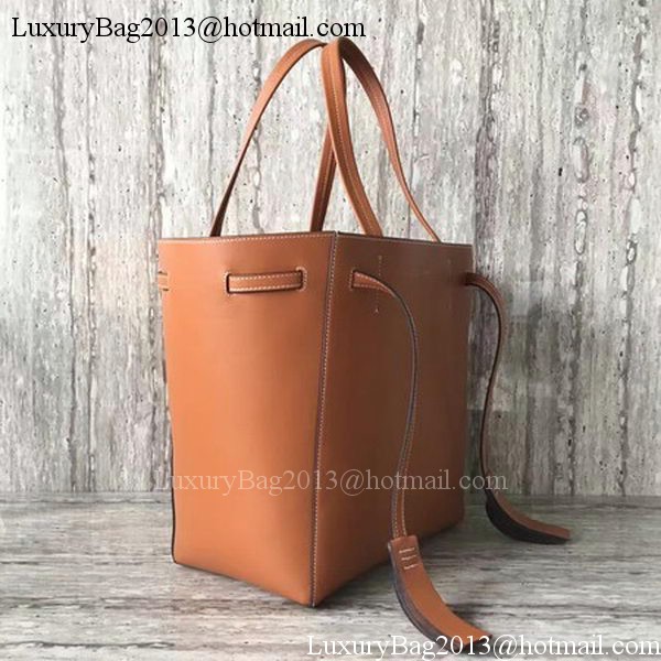 Celine Cabas Phantom Bags Calfskin Leather C2209 Brown
