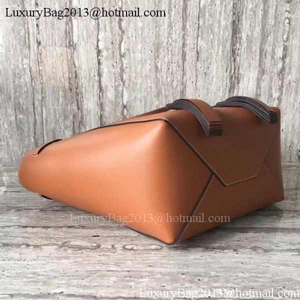 Celine Cabas Phantom Bags Calfskin Leather C2209 Brown