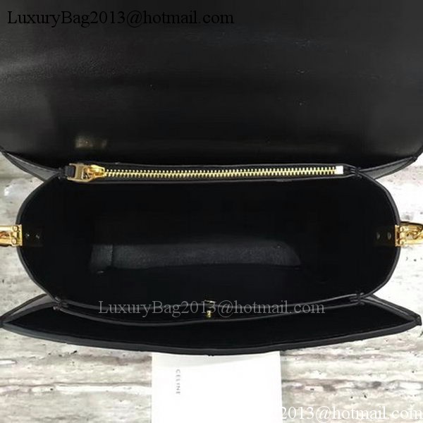 Celine Medium Quilted Shoulder Bag C12290 Black
