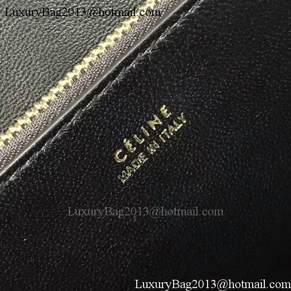Celine Medium Quilted Shoulder Bag C12290 Black