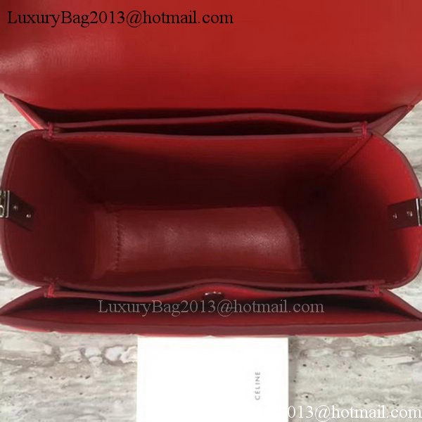 Celine Small Quilted Shoulder Bag C12291 Red