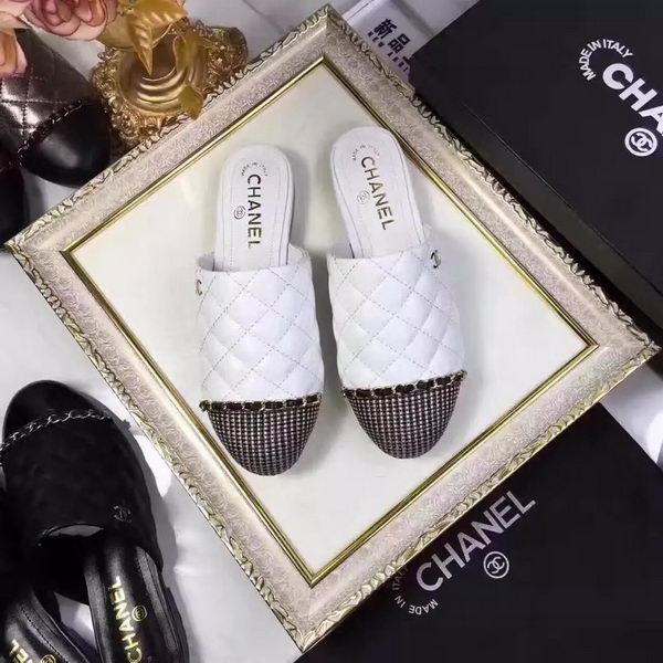 Chanel Sandal Leather CH2085 White
