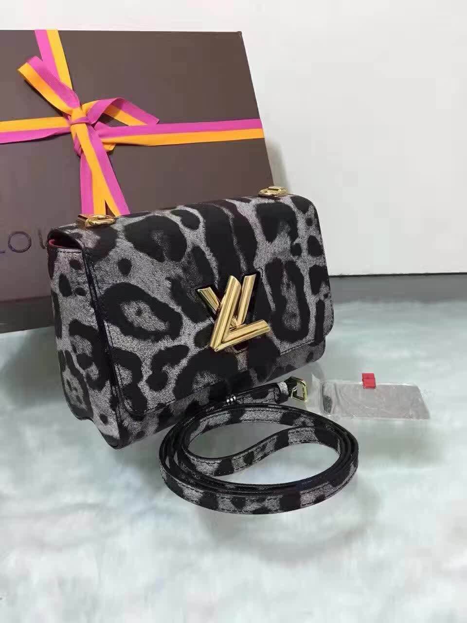 Louis Vuitton Leopard Leather Shoulder Bag 17524