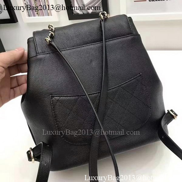 Chanel Calfskin Leather Backpack CHA2845 Black