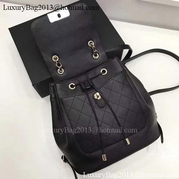 Chanel Calfskin Leather Backpack CHA2845 Black