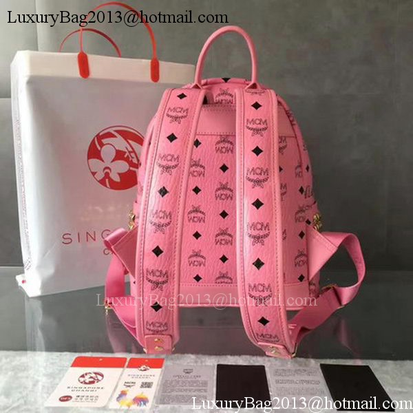 MCM Medium Top Studs Backpack MCM0039 Pink