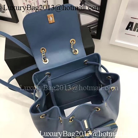 Chanel Original Leather Backpack CHA2590 Blue