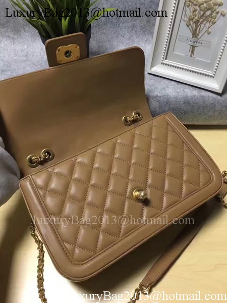 Chanel 2.55 Series Flap Bags Original Sheepskin Leather A91365 Apricot