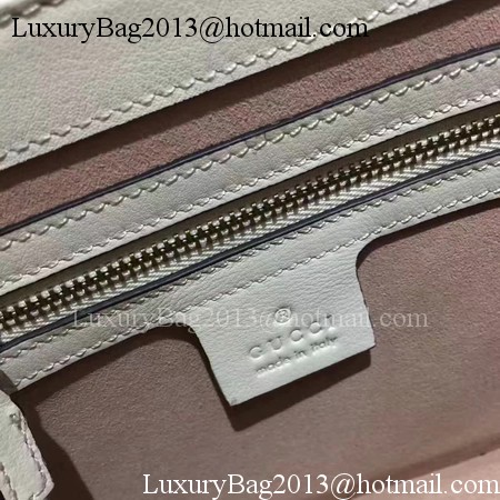 Gucci Queen Margaret Leather Top Handle Bag 476541 Grey