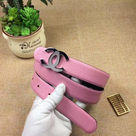 Chanel 30mm Leather Belt CH5232 Pink