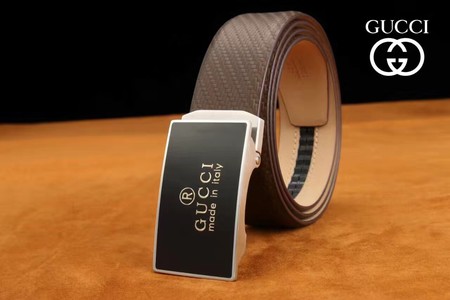 Gucci 34mm Leather Belt GG0805 Brown