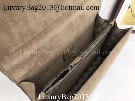 Gucci Dionysus GG Supreme Canvas Shoulder Bag 403348 Khaki